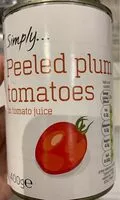 Mängden socker i Peeled plum tomatoes