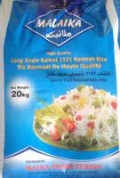 Mängden socker i Riz basmati 20 kg