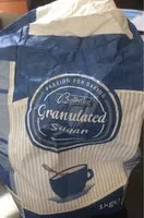 Mängden socker i Granulated sugar