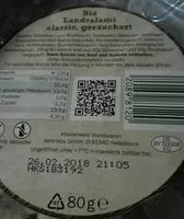 Mängden socker i Bio LandSalami Classic