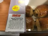 Mängden socker i Pain au chocolat au beurre