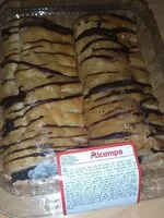 Mängden socker i Masa de hojaldre rellena de crema de cacao
