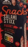 Mängden socker i Salami Stixx Pikant