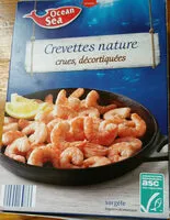 Mängden socker i Crevettes nature crues, décortiqués
