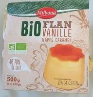 Mängden socker i Flan vanille nappé caramel Bio