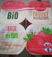 Mängden socker i Yaourts avec morceaux fraise bio