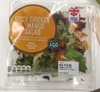 Mängden socker i Spicy chicken & mango salad