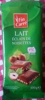 Mängden socker i Lait éclats de noisettes