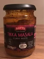 Mängden socker i Tikka massala curry paste