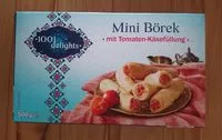 Mängden socker i Mini Börek mit Tomaten-Käsefüllung