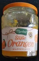 Mängden socker i Glas Marmelade, Süße Orangenmarmelade