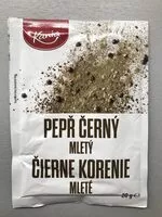 Mängden socker i Pepř černý mletý