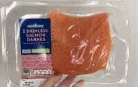 Mängden socker i 2 Skinless Salmon Darnes