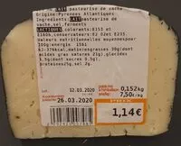 Mängden socker i Tomme des Pyrénées IGP