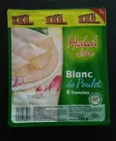Mängden socker i Blanc de poulet halal