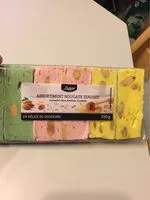 Mängden socker i Assortiment nougats tendres