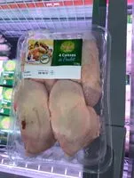 Mängden socker i Cuisses de poulet halal