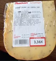 Mängden socker i Gouda jeune au cumin IGP