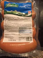 Mängden socker i Cervelas famille pack