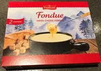 Mängden socker i Fondue with cheeses from Switzerland