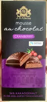 Mängden socker i Mousse au chocolat cranberry