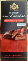 Mängden socker i Mousse au chocolat - Cerises griottes et piment