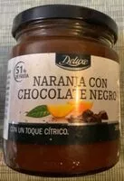 Mängden socker i Naranja con chocolate negro