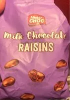 Mängden socker i Milk chocolate raisins