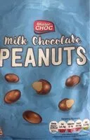 Mängden socker i Milk chocolate peanuts