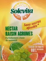 Mängden socker i Nectar raisin agrumes