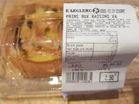 Mängden socker i Pains aux raisins