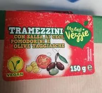 Mängden socker i Tramezzini con pomodorini ceci e olive taggiasche