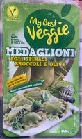 Mängden socker i Medaglioni agli spinaci broccoli e olive