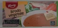 Mängden socker i Dadi da brodo vegetale