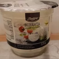 Mängden socker i Burrata