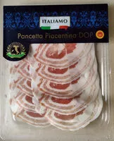 Mängden socker i Pancetta piacentina DOP