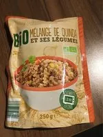 Mängden socker i Bio quinoa et légumes