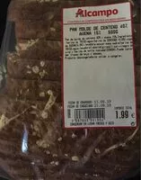 Mängden socker i Hogaza de centeno 30% con avena 6%