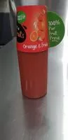 Mängden socker i Jus de fruits Orange & Fraise