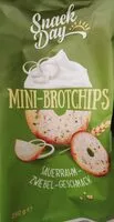 Mängden socker i Mini-Brotchips Sauerrahm-Zwiebel