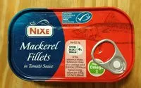 Mängden socker i Mackerel fillets in tomato sauce