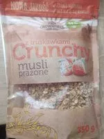 Mängden socker i Crunchy z truskawkami musli prażone
