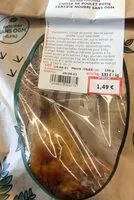 Mängden socker i Cuisse de poulet rotie