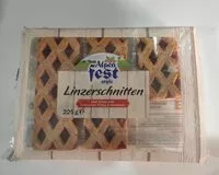 Mängden socker i Fruit slices with Redcurrant filling and hazelnuts