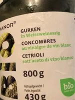 Mängden socker i Concombres au vinaigre de vin blanc
