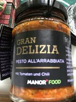 Mängden socker i Pesto all'arrabiata