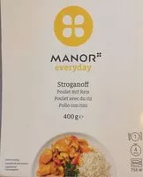 Mängden socker i Stroganoff, poulet avec riz