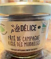 Mängden socker i Pâté de campagne