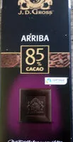 Mängden socker i Chocolat noir - 85% cacao