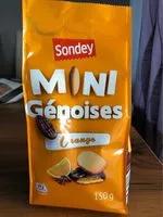 Mängden socker i mini génoises orange
